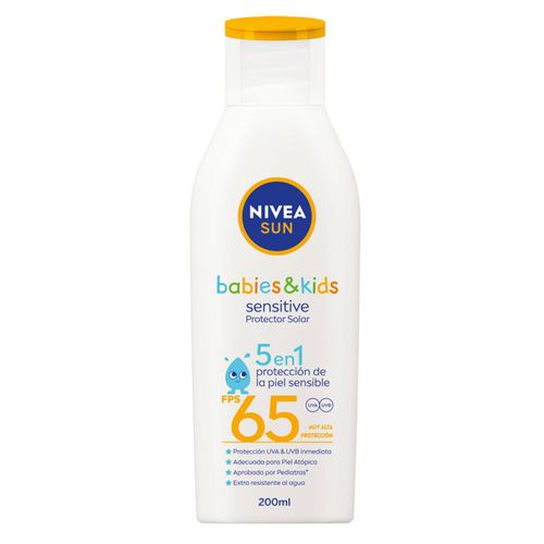 Protector solar sun babies and kids sensitive 5 en 1 fps65 200 ml
