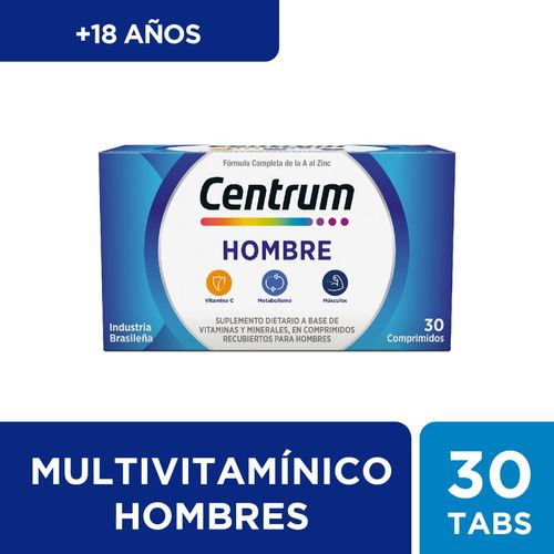 Suplemento dietario hombre multivitamínico (30 comprimidos)