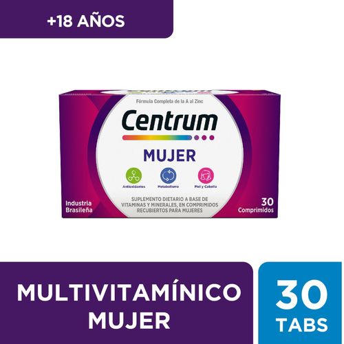 Suplemento dietario mujer multivitamínico (30 comprimidos)