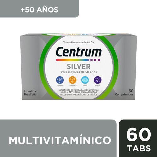 Suplemento dietario multivitamínico silver (60 comprimidos)