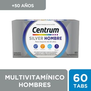 Suplemento dietario multivitamínico silver hombre (60 comprimidos)