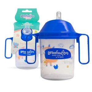 Vaso con tetina de silicona