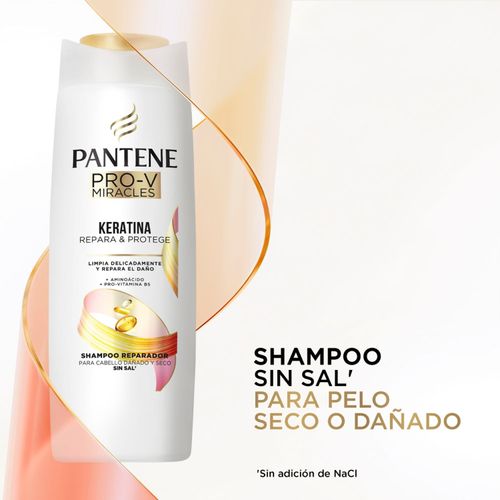 Shampoo sin sal cabello seco keratina con pro vitamina b5 700 ml