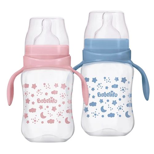 Biberon boca ancha con asas 250 ml