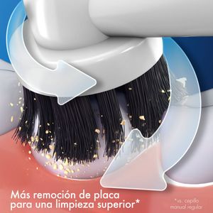 Cepillo dental eléctrico cerdas suaves con minerales de carbón  (1 Unidad)