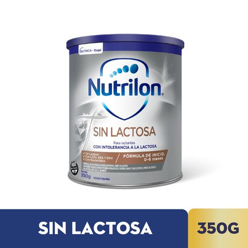 Fórmula láctea sin lactosa lata 350 gr