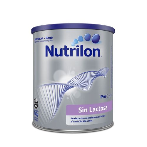 Fórmula láctea sin lactosa lata 350 gr