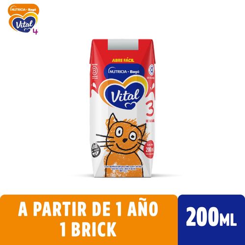 Fórmula láctea líquida para lactantes etapa 3 (brick 200 ml)