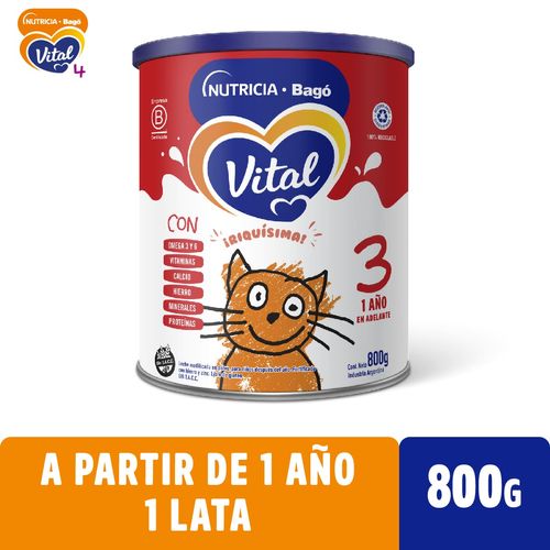 Fórmula láctea en polvo para lactantes etapa 3 (lata 800 grs)