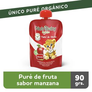 Orgánico papilla de manzana pouch 90 gr