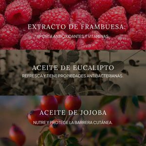Gel de ducha natural frambuesa y eucalipto 400 ml