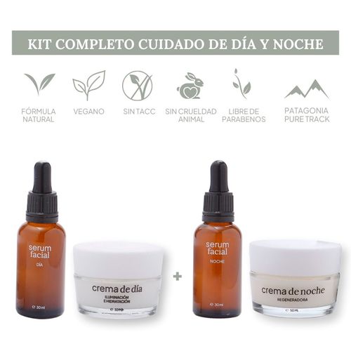 Combo cuidado facial completo día y noche