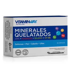 Minerales Quelatados (30 cápsulas rígidas)