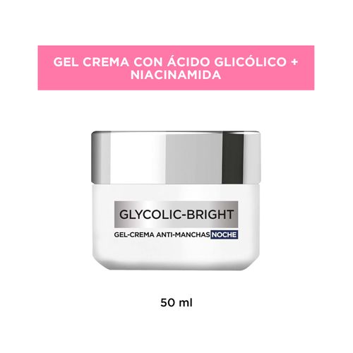 Gel crema noche anti manchas glycolic bright