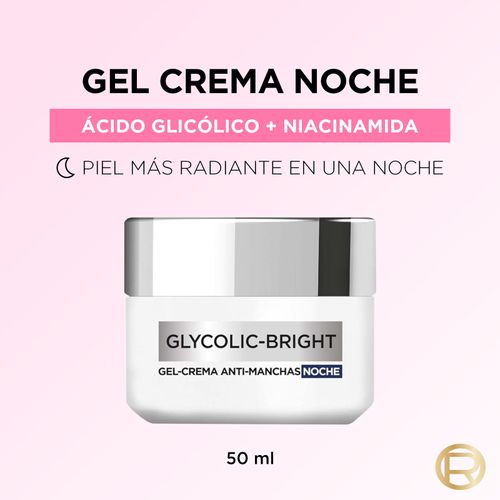 Gel crema noche anti manchas glycolic bright
