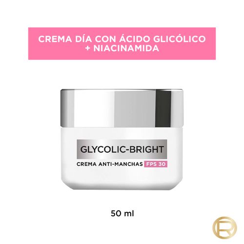 Crema día anti manchas glycolic bright