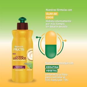 Crema para peinar liso coco 250 ml