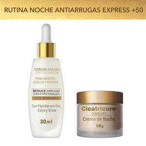 Combo rutina noche antiarrugas express +50