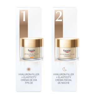 Combo crema antiedad de día hyaluron-filler + elasticity fps15 + crema antiedad de noche 50 ml