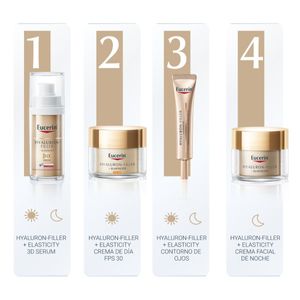 Combo hyaluron-filler + elasticity crema antiedad de día fps