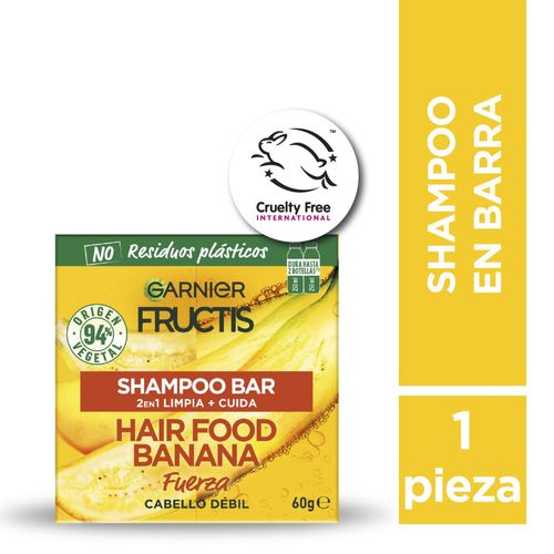 Shampoo sólido Hair Food Banana 60gr