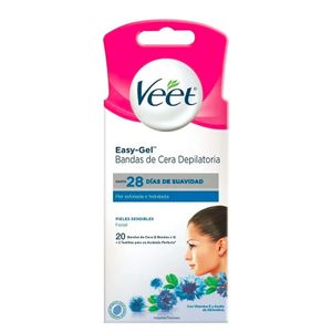 Bandas depilatorias faciales (16 unidades)