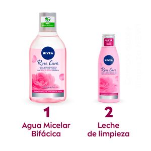 Combo doble limpieza: agua micelar bifásica 400 ml + gel limpiador 150 ml