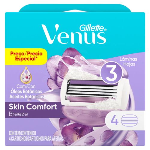 Cartuchos para afeitar venus breeze mujer (4 unidades)