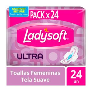 Toallitas femeninas delgada suave (24 unidades)