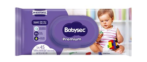Toallas húmedas premium 45 unidades