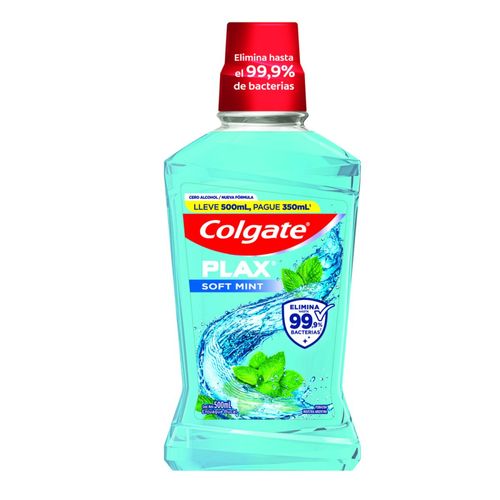 Enjuague bucal plax soft mint 500ml