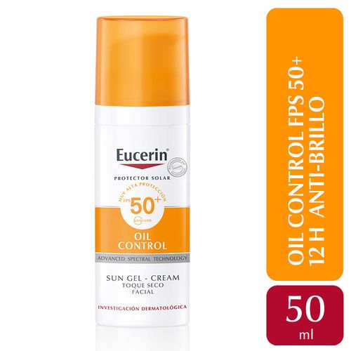 Protector solar oil control sun gel toque seco fps 50+ 50 ml