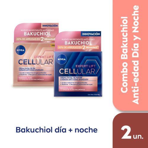 Combo cellular lift expert crema facial de día FPS 30 + crema facial de noche cellular lift expert 50 ml