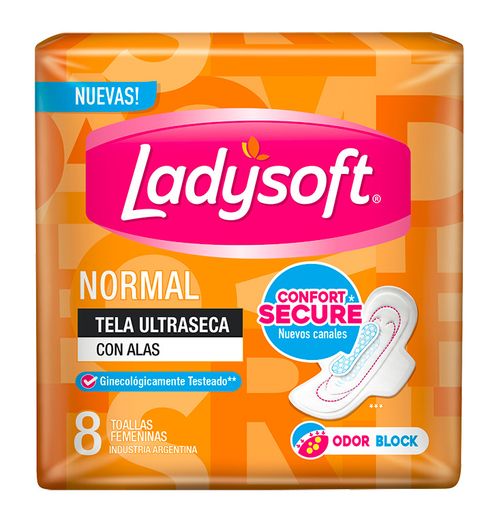Toallas femeninas normal seca (8 unidades)