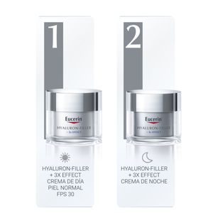 Combo hyaluron-filler + 3x affect crema antiarrugas de día fps 30 + crema antiarrugas de noche 50 ml