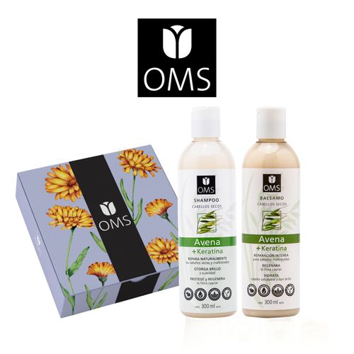 Cofre shampoo y bálsamo de avena y keratina 300 ml