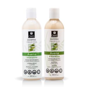 Cofre shampoo y bálsamo de avena y keratina 300 ml