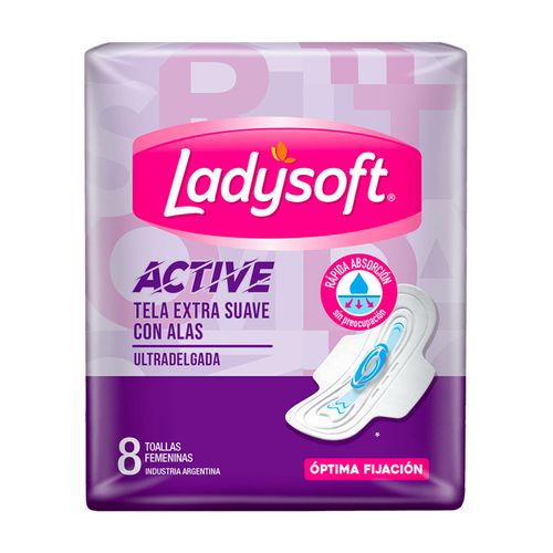 Toallas femeninas active (8 unidades)