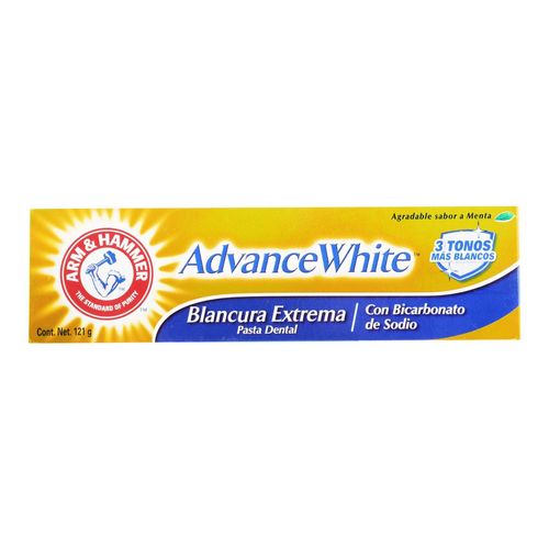 Crema dental con bicarbonato advance white 121 gr