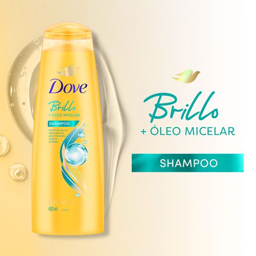 Shampoo brillo + oleo micelar 400 ml