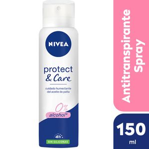 Desodorante antitranspirante femenino protect & care sin siliconas 150 ml