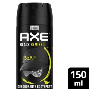 Desodorante bodyspray aerosol black bzrp remixed 150 ml