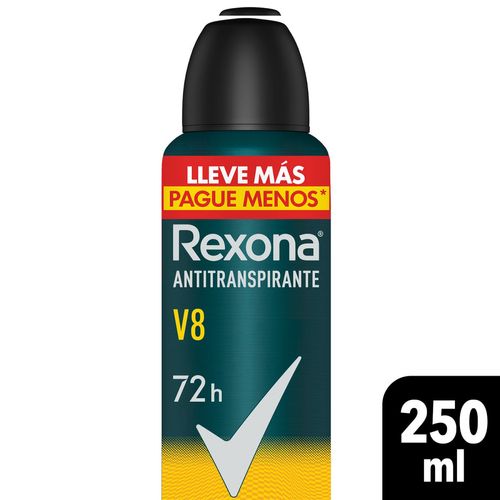 Desodorante antitranspirante en aerosol men v8 250 ml