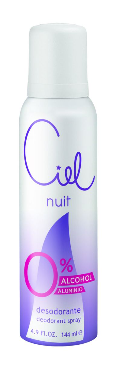 Desodorante en aerosol nuit 0% alcohol 144 ml