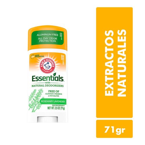 Desodorante en barra essential fresh rosemary lavanda