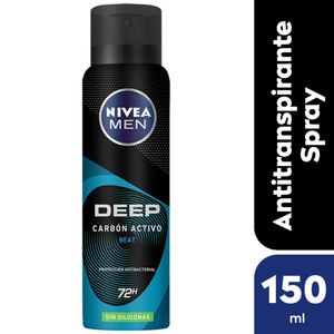 Desodorante men deep beat carbon activo sin siliconas 150 ml