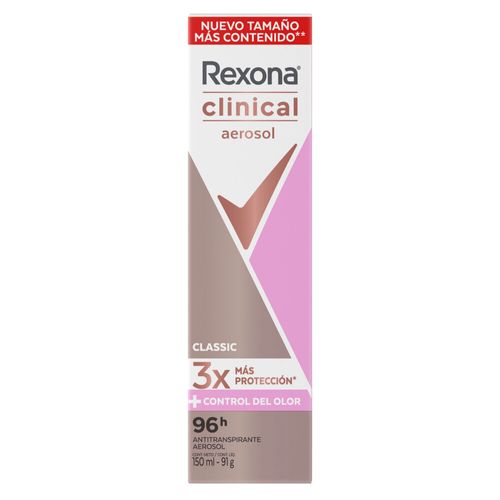 Antitranspirante en aerosol clinical classic 150 ml