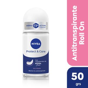 Desodorante antitranspirante femenino protect andcare roll on 50 ml