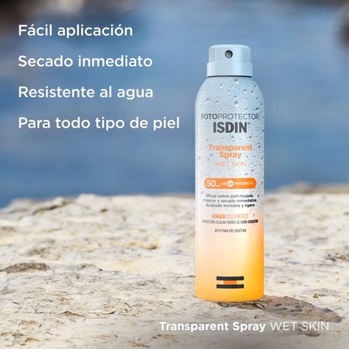 Fotoprotector transparent spray wet skin fps 50+ 250ml