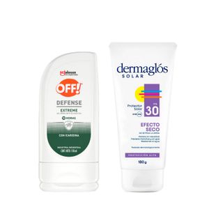 Combo solar efecto seco + defense extreme gel